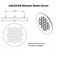 thumbnail image 3 of Cubierta de Drenaje para Ducha LXLOTUS 4.25" Latón Macizo Cromado, 3 of 6