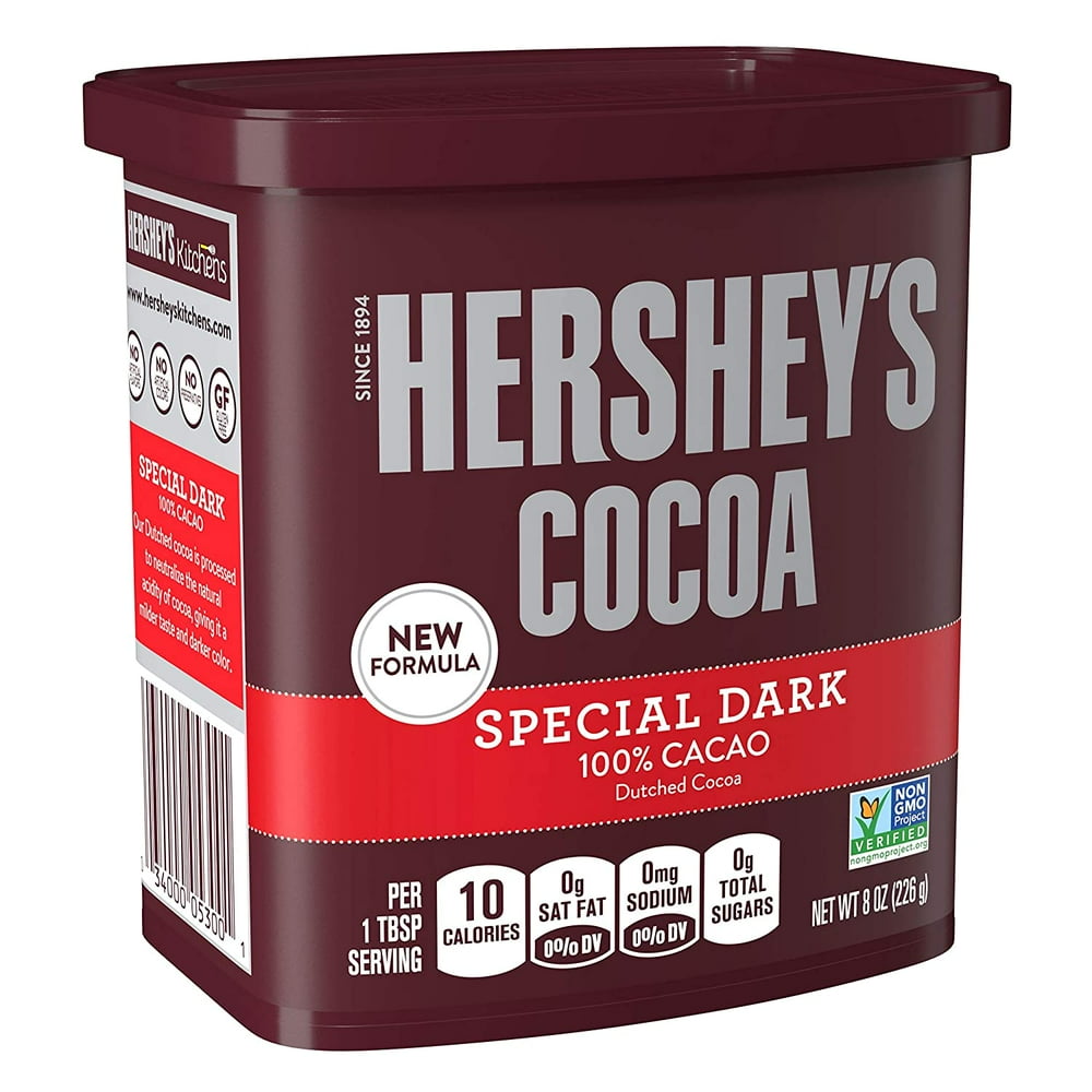 HERSHEYS SPECIAL DARK Baking Cocoa (Dutched Cocoa), Gluten Free, 8