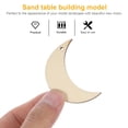 thumbnail image 2 of Miangastore 10 Pcs DIY Handmade Sand Table Building Model Basswood Crecent Moon Shape Material(50mm), 2 of 8