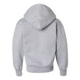 thumbnail image 2 of Unisex Youth Double Dry Action Fleece Pullover Hood, Light Steel - M, 2 of 4