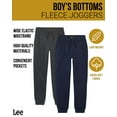 thumbnail image 2 of Lee Boys' Sweatpants - 2 Pack Basic Cozy Active Fleece Jogger Pants with Pockets (4-20), 2 of 7