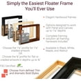 Ampersand Art Supply Floaterframe Readymade Frame for Flat and 1 1/2