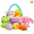 thumbnail image 4 of Joyfy 8 Pcs Premade Easter Basket with Easter Plushes for Baby Kids Girls, Easter Basket Stuffers Plushies Playset, Easter Gifts Set, Easter Toys Easter Party Favors, Easter Decor, 4 of 7