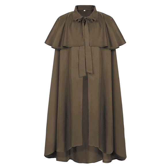 Gothic Long Cape Cloak Solid Fashion Robe For Men Women Elegant Attire