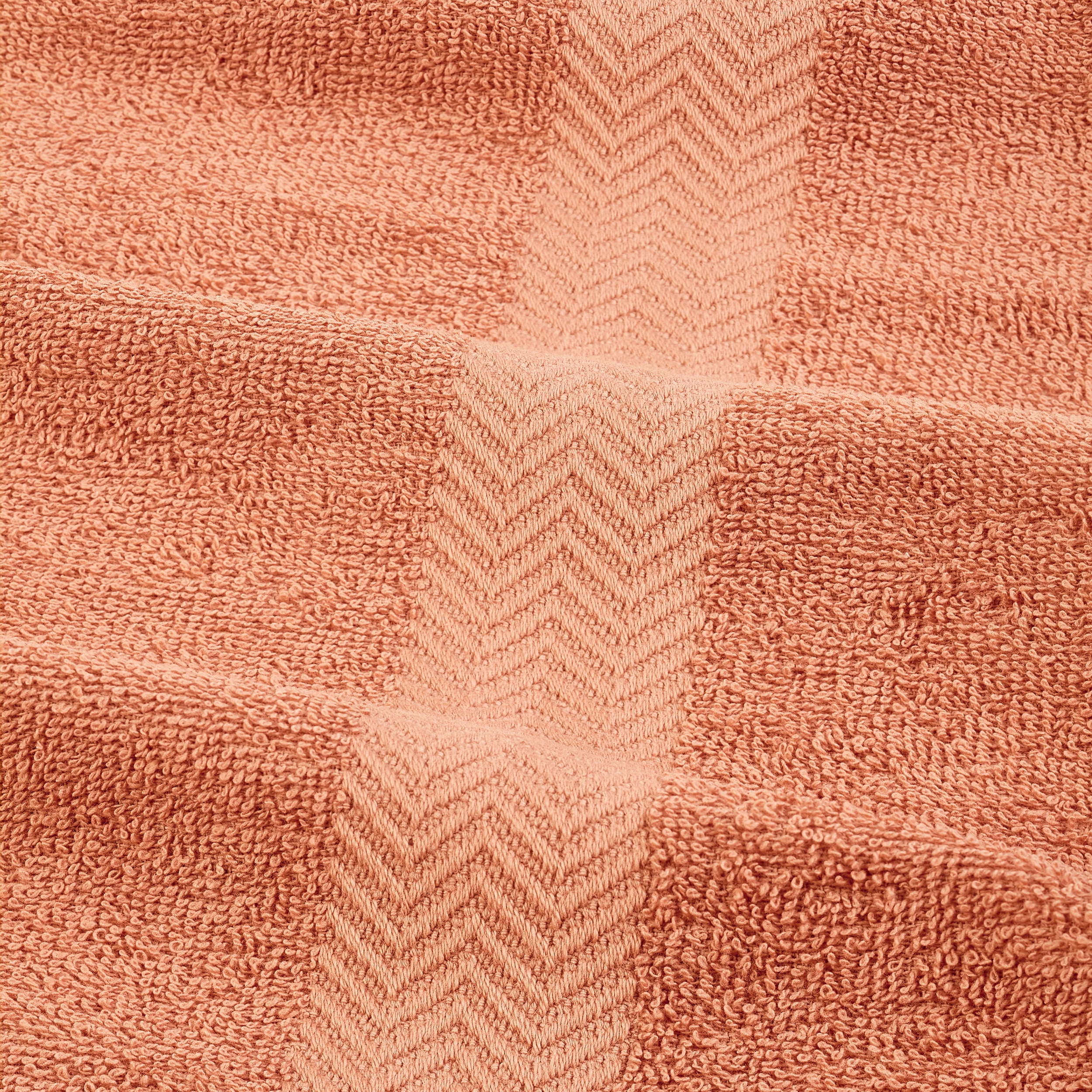 Eco-Friendly Cotton 8-Piece Hand Towel Set, Coral by Blue Nile Mills