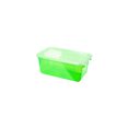 thumbnail image 2 of Storex Small Cubby Bin with Cover, Tint Green, 5-Pack, 2 of 4