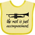 thumbnail image 3 of Inktastic Trumpet Music Joke Boys or Girls Baby Bib, 3 of 4