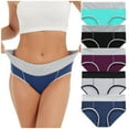 thumbnail image 4 of Women Solid Color Patchwork Briefs Panties Underwear Knickers Bikini Underpants, 4 of 8