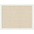 thumbnail image 4 of Kate and Laurel Framed Fabric Pinboard 26 x 20, Neutral Weave Printed Linen Decorative Bulletin Board for Use as a Vision Board or Wall Organization, Bethany White Frame, 4 of 8