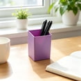 thumbnail image 2 of sruoe Pencil Holder, Solid Square Plastic Pen Holder, Minimalist Cube Desktop Pen Cup, Multifunctional Desk Organizer for Office Supplies & Vanity Makeup Brush Storage, 2 of 6