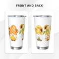 thumbnail image 3 of KLL Sunflower Gnomes 5 Print 40oz Stainless Steel Insulated Car Cup with Spillproof Lid - Keep Your Drink Hot or Cold on the Go-Without Straw, 3 of 8