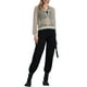 thumbnail image 2 of Chaqueta con puños acanalados INSPIRE CHIC para mujeres, sudadera con capucha, chaqueta bomber de malla, L gris, 2 of 6