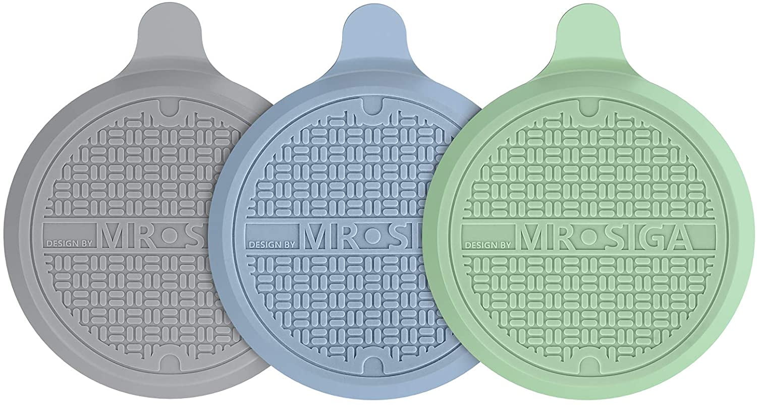 MR.Siga Silicone Bathtub Stopper, Drain Stopper for Shower, Sink, 5.1' Diameter, 3 Pack
