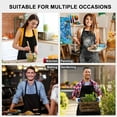 thumbnail image 5 of Dinheiro Delantales con Peto para Mujer con Bolsillos Delantales de Chef Delantal de Cocina para Hombres Regalo, Aproximadamente 92 cm de Largo, 5 of 5