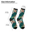 thumbnail image 2 of Fuzoiu Hawaiian Style Print Kids Socks For Boys Girls,Grip Crew Socks with Non Slip,Lightweight Stretch Crew Socks,Toddlers Crew Boot Socks, 2 of 5