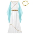 thumbnail image 4 of Disfraz de la antigua Grecia para mujer, vestido de emperatriz romana, princesa ateniense, toga, bata de gasa con tocado, trajes de cosplay, 4 of 5