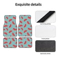 thumbnail image 4 of Disketp Watermelon for Crystal Velvet Car Mats Four-Piece Set,All-Season Automotive Protection, Vehicles, Cars, Trucks, and SUVs,Anti-Slip Design, 4 of 7