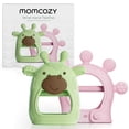 thumbnail image 1 of Teether Toy Momcozy, silicona apta para uso alimentario, de 0 a 12 meses, 1 of 7