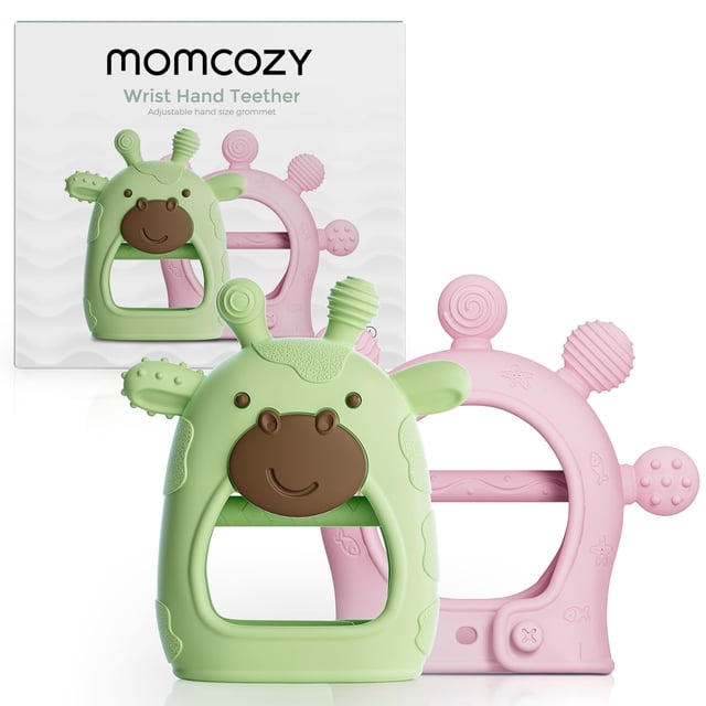 Teether Toy Momcozy, silicona apta para uso alimentario, de 0 a 12 meses