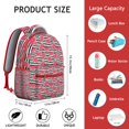 thumbnail image 6 of Cute Watermelon Print Backpack for Teens & Women, Durable School & Travel Bag, Large Capacity with Laptop Sleeve, Adjustable Straps, Fashionable Design for Everyday Use, Great Gift Idea, 6 of 6