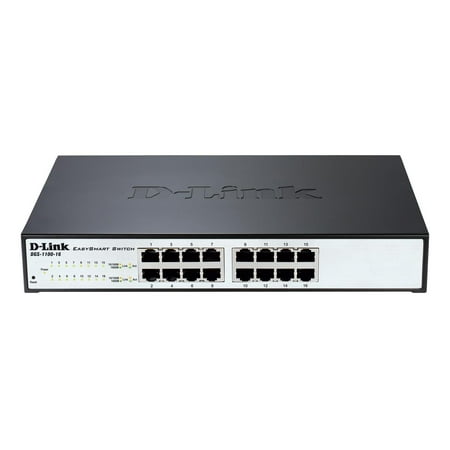 D-Link 16-Port Smart Managed Gigabit Ethernet Switch, Desktop/Rack Mountable, Easy Plug-and-Play Installation