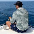 thumbnail image 5 of Bulopur Men's UPF 50+ Fishing Sun Hoodie Gray Fish Scale Camo Long Sleeve Quick Dry Shirt with Face Mask for Hiking Surfing Beach, 5 of 8