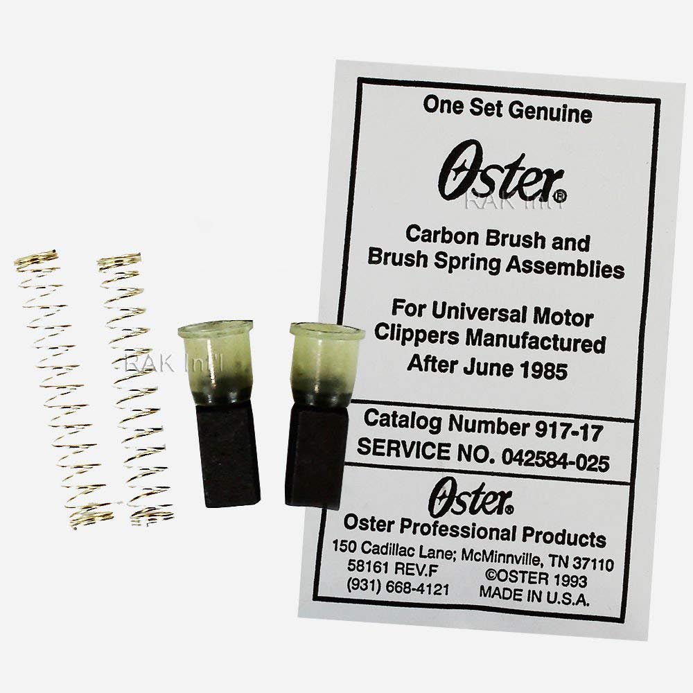 Original Oster Carbon Brush and Brush Spring Assemblies (for Universal