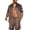 Brown, variant on Men Satin Silk Pajamas Set with Pockets Sleepwear Shorts Satin Summer Loungewear 2 Piece Button Down Set