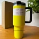 thumbnail image 3 of Lidar com tampa de palha de aço inoxidável 30oz/40oz caneca de carro isolada a vácuo copo viagem gelado térmico de parede dupla, 3 of 6