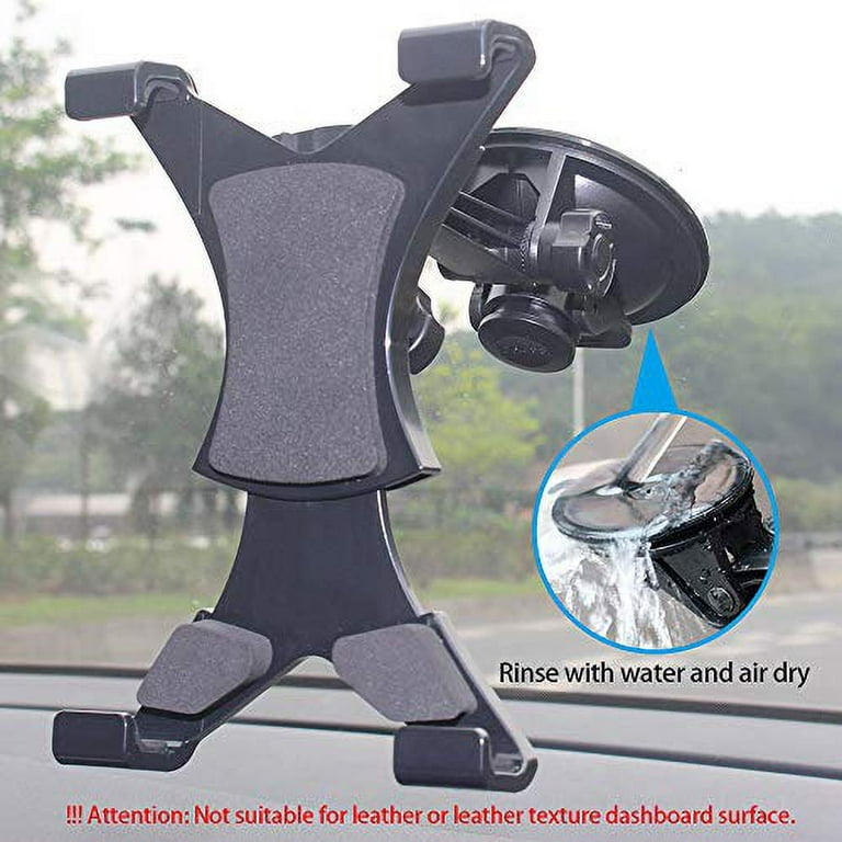 Car Tablet Mount, TSV Tablet Holder for Windshield Dashboard, 360 Rotating  Universal Suction Cup Bracket Fit for iPhone, iPad Mini Air, Samsung Galaxy  Tab 