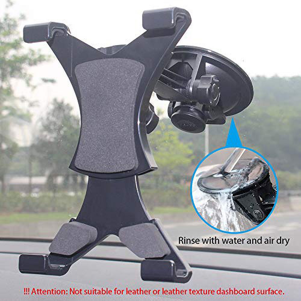 Car Tablet iPad Holder Mount, Suction Cup Tablet Holder Stand for Car Windshield Dash Desk Kitchen Wall Compatible with iPad Mini Air Samsung Galaxy Tab A S Series All 7-10 inches Tablet - image 3 of 3