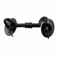 thumbnail image 5 of Renovators Supply Black Wrought Iron Cabin Hook Eye 5" L Large Decorative Privacy Hook Latches for Cabinet Window Kitchen Sliding or Barn Doors w/Screws Pack of 2, 5 of 12