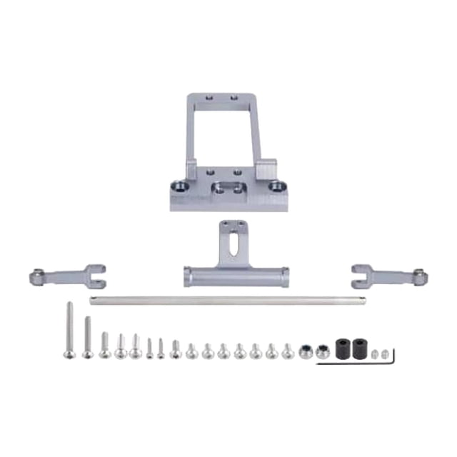BTA Servo Mount con kit de cilindro de dirección hidráulico completo Kit de reparación de automóviles RC RC Piezas de bricolaje para 1/10 RC Castador Titanio