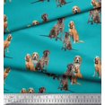 thumbnail image 3 of Soimoi Viscose Chiffon Fabric Beagle,Cane Corso & English Cocker Spaniel Dog Decor Fabric Printed Yard 42 Inch Wide, 3 of 4