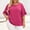 Hot Pink, variant on LIaqionyy Womens Plus Size Tops Ruffle Sleeve Shirts Crew Neck Blouses Dressy Casual Fashion Tunic Top XL-5XL
