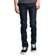 thumbnail image 3 of Victorious Men's Skinny Slim Fit Stretch Raw Denim Jeans - Multiple Colors & Sizes, 3 of 6