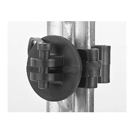 Dare Products 2550-25 Electric Fence Insulator, T-Post Pinlock, Black, 25-Pk.