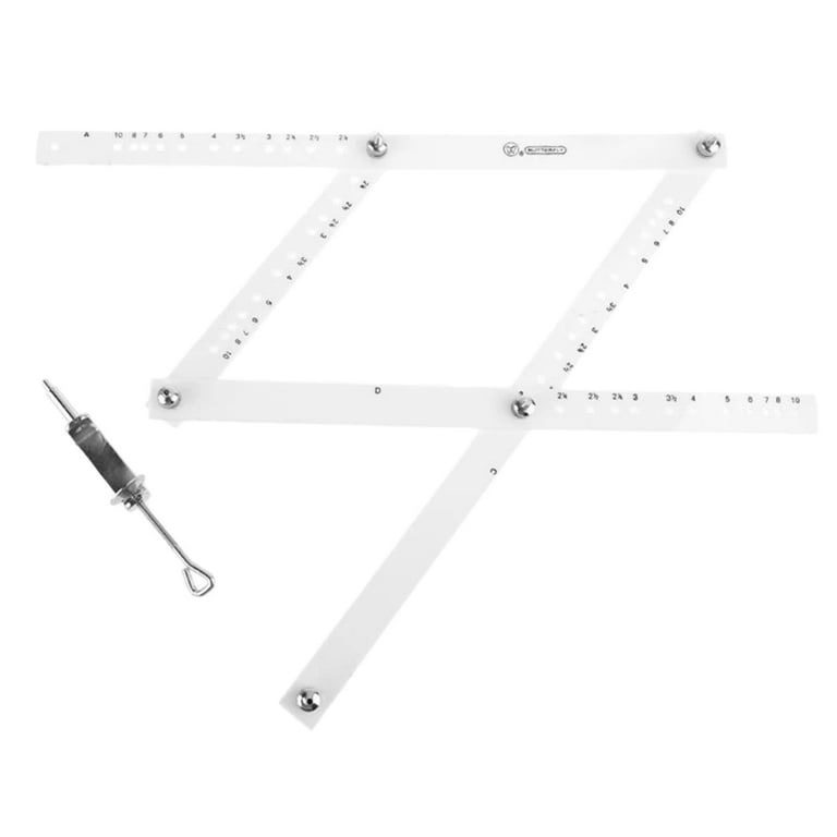 KJHBV Drawing Ruler Zooming Scale Ruler Pantografo Construction Rulers  Engineer Ruler T Ruler Transparent Grid Overlay for Drawing Stainless Steel