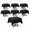Black-52" x 52" (10 Pack), variant on 2 Pack Yellow Rectangle Tablecloths 60x120 Inch For 8ft Tables