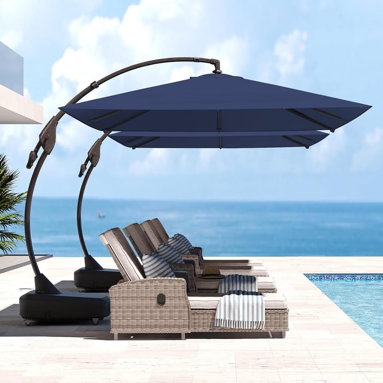 belleze patio umbrella Belleze 9Ft Steel Patio Umbrella w/ Tilt Crank 8-Steel-Rib Polyester - Bed  Bath & Beyond