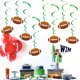 thumbnail image 5 of Decoraciones colgantes con forma de espiral de fútbol de Uniwish, para fiestas, 71 — 97 cm, 5 of 5