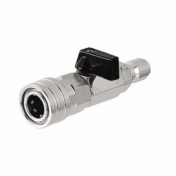 High Pressure Washer Ball Valve Kit with 1/4 Inch Quick Connect Plug for Power Car Wash Pump Hose Quick Fitting