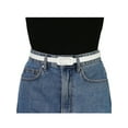 thumbnail image 4 of INSPIRE CHIC Women's Thin Nonporous Waist Belt Rectangle Buckle Plus Size Belts, 4 of 4