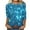 3Blue, variant on PuLe Womens Tops 2024 Casual Sparkle Sequin Dressy Flowy Shirts Comfy Crewneck 3/4 Sleeve Loose Blouse Trendy Fall Clothes