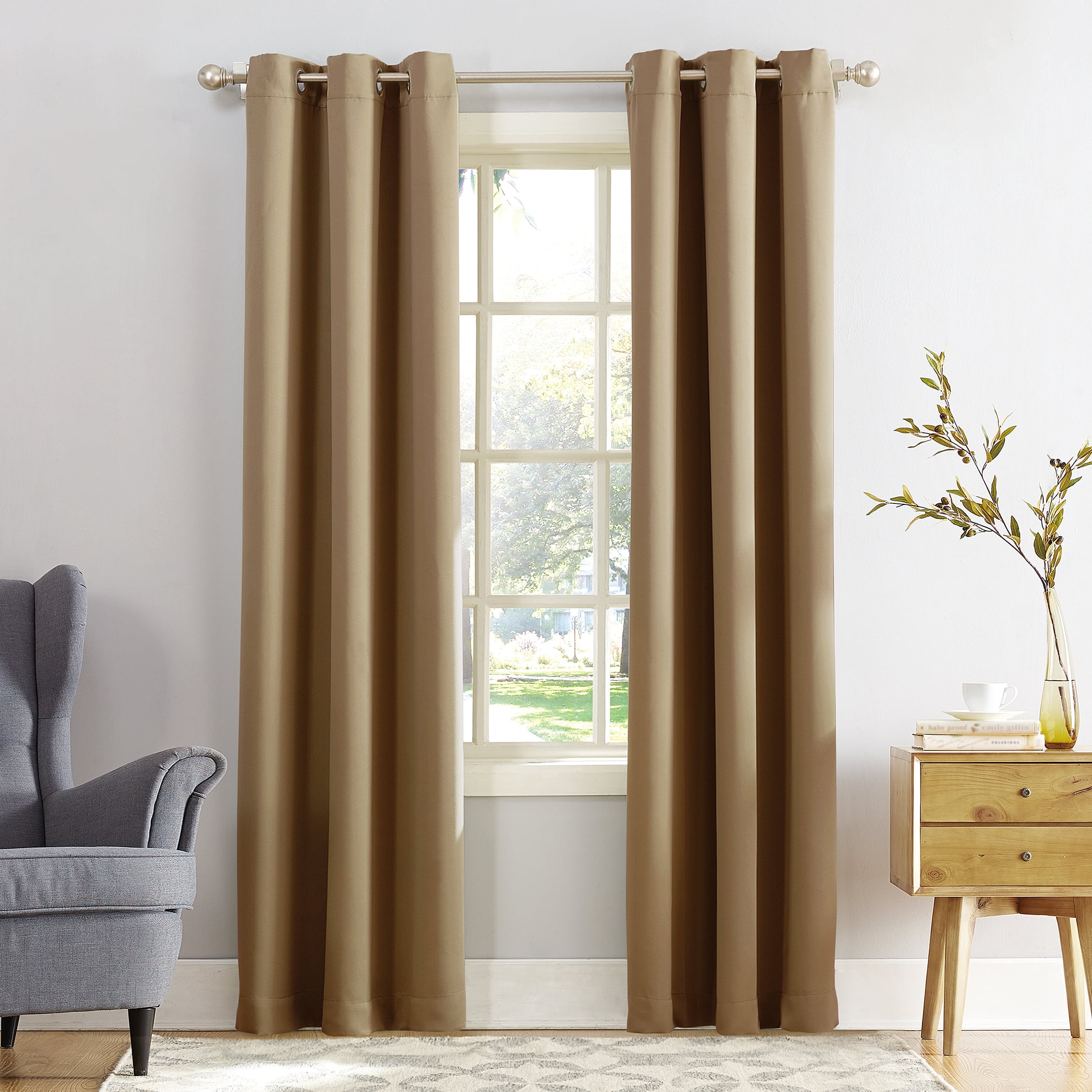 Sun Zero Nolan Energy Efficient Blackout Grommet Curtain Panel