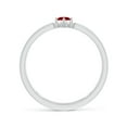 thumbnail image 2 of ANGARA Natural Marquise Ruby Solitaire Parallel Split Shank Ring in 14K White Gold for Women (Size-5x2.5mm) | July Birthstone Jewelry for Her | Natural Ruby Rings, 2 of 9