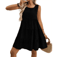 thumbnail image 1 of Vestidos de Verano para Mujer 2025, Sueltos, Informales, para Playa, Sin Mangas. Negro L, 1 of 10