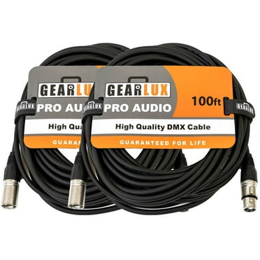 Gearlux 100-Foot DMX Cable - 2 Pack