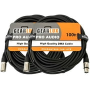 Gearlux 100-Foot DMX Cable - 2 Pack