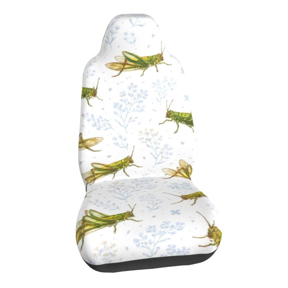 Vintage Grasshopper Art Car Seat Covers Stretch Car Seat Protectors Universal Fit